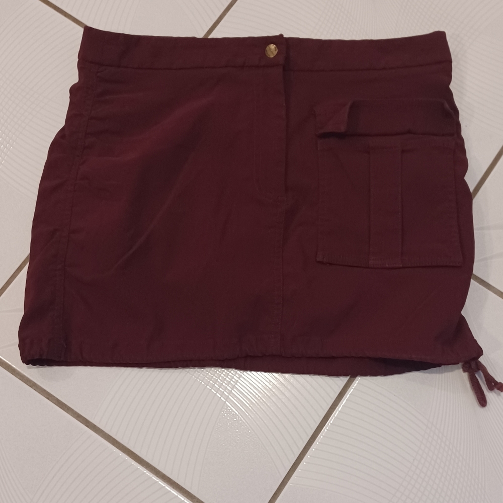 4/$60 Burgundy Mini Drawstring Skirt - Size 6